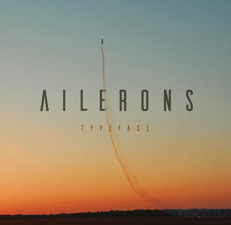 Ailerons free typeface