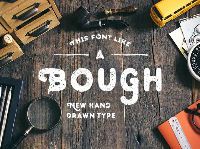 Bough - A Hand Drawn Typeface - Free Download