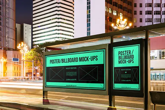 Free Outdoor PSD Poster Mockups for Billboards