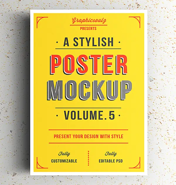 Download 28 Free Psd Poster Mockup Templates For Designers Psd Templates Blog
