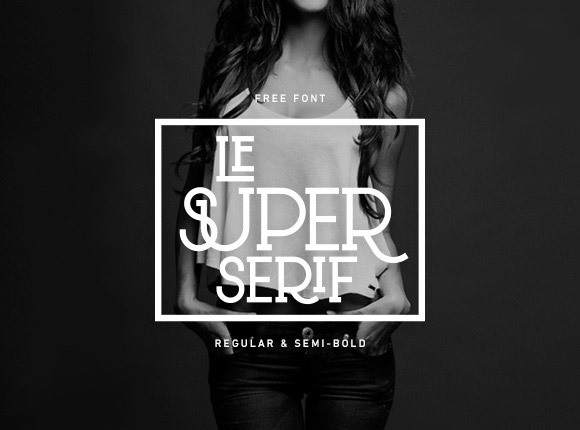 le super serif free font