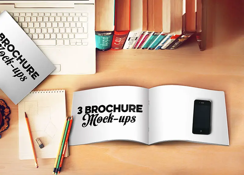 3 Free Brochure Mockup Templates