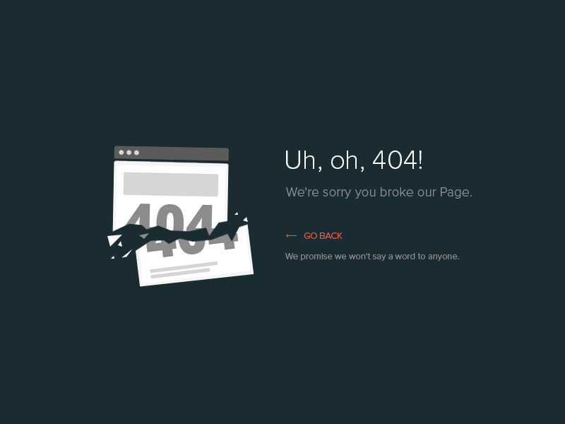 404 Error Page Illustration