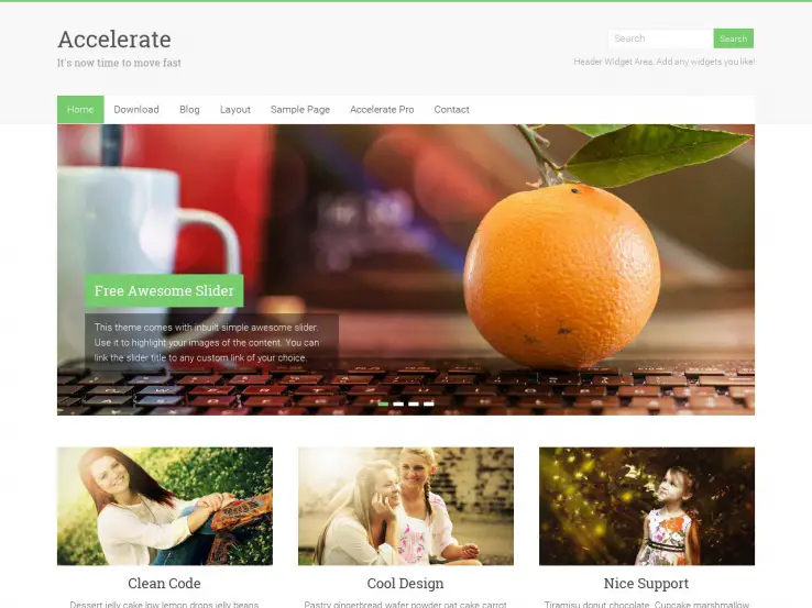 Accelerate WordPress Portfolio Theme