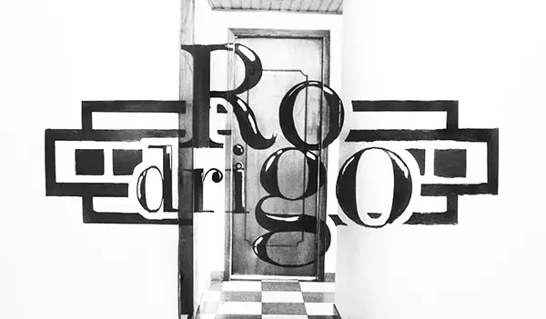 Anamorphic typography