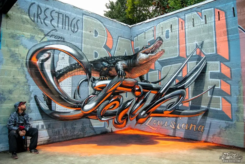 Anamorphic typography