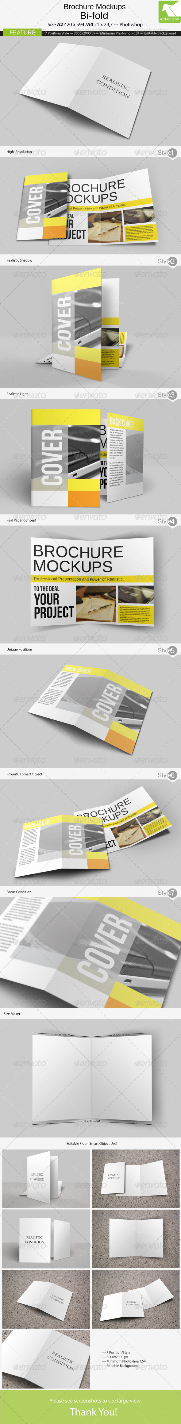 Brochure Mockups 4 Pages