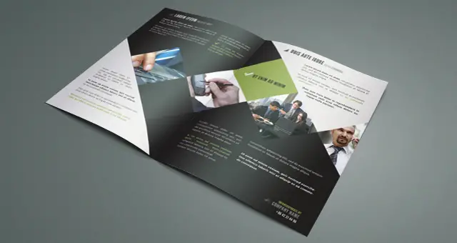 Corporate Bi Fold Brochure Template