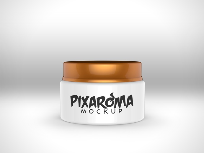 Cream Jar Mockup PSD