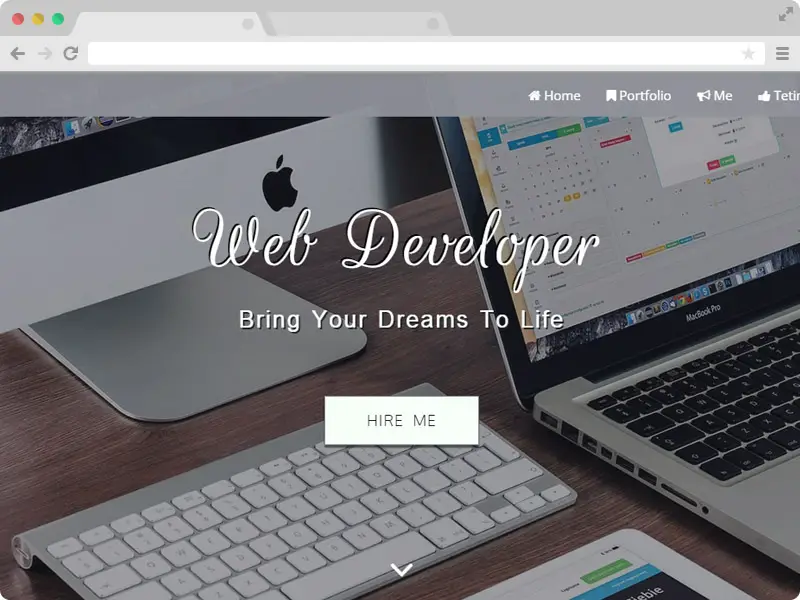 Developer - Responsive Personal Website Template