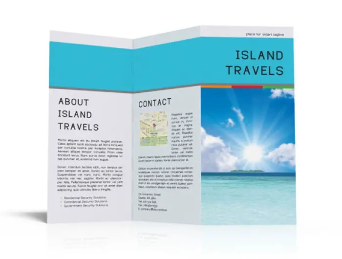 Free Brochure Template PSD For Travel Companies