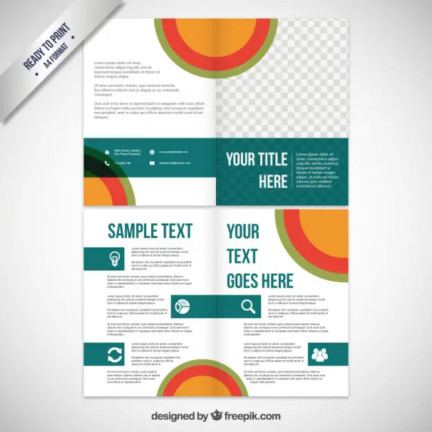 Free Business Vector Brochure Template
