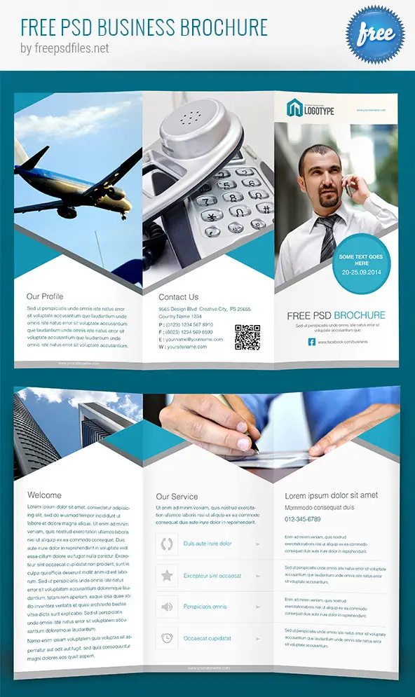 Free PSD Business Brochure Template