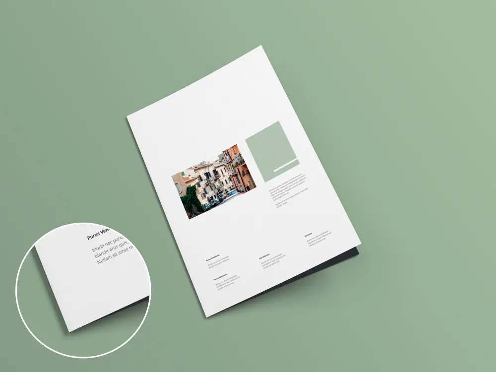 Free Psd Bi Fold Brochure Mockup