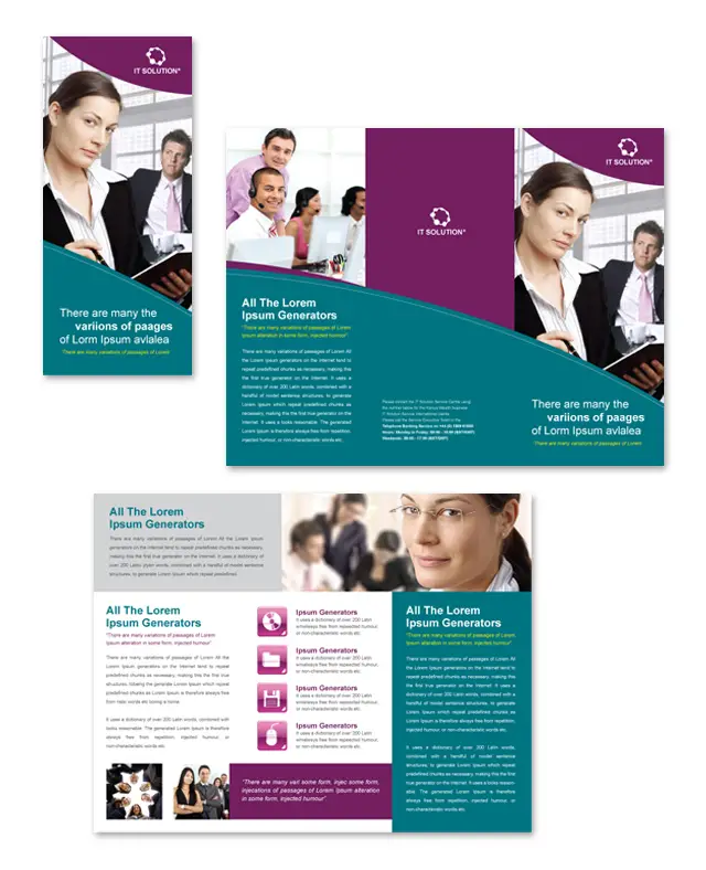 Free Tri Fold Brochure Template AI and MS Word