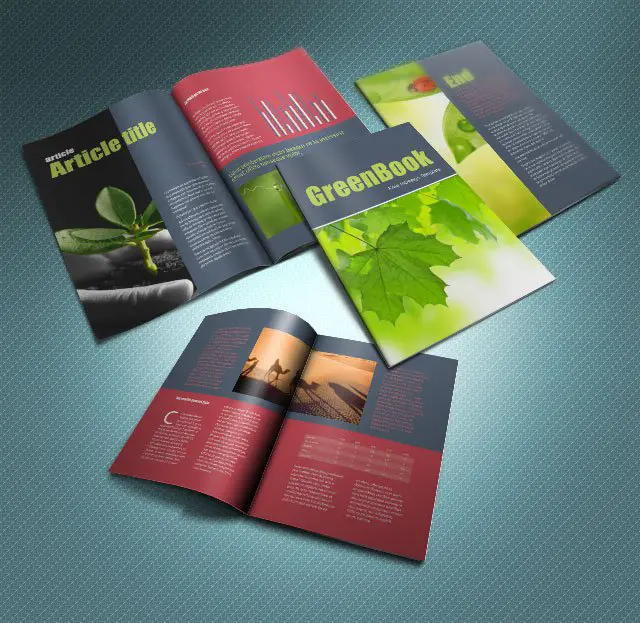 GreenBook brochure template InDesign
