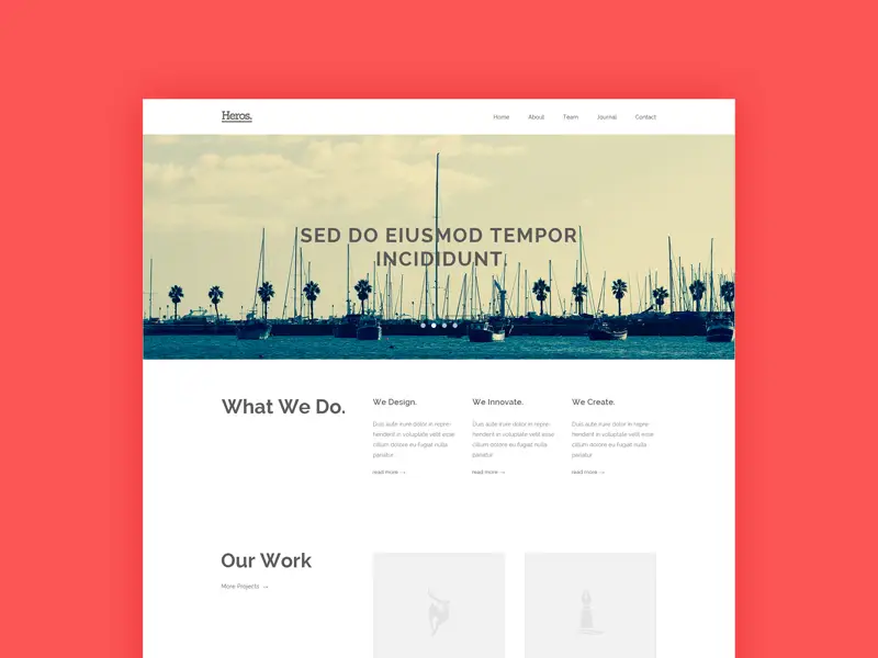 Heros - Free HTML5 and CSS3 Agency Website Template