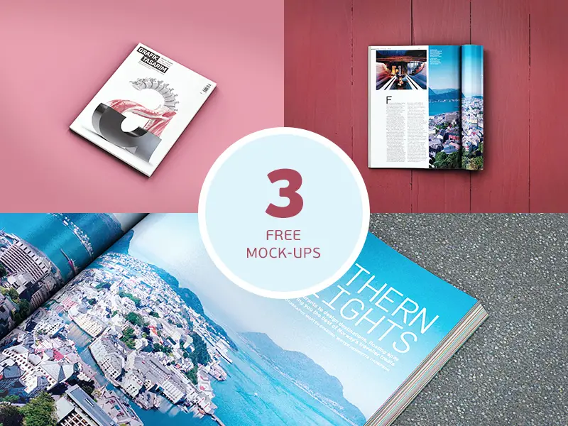 High Quality Magazine Mockups PSD