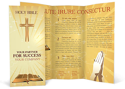 Holy Bible Brochure Template