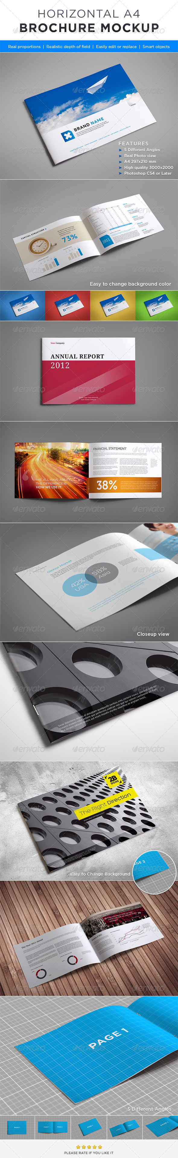 Horizontal Brochure Mock-up