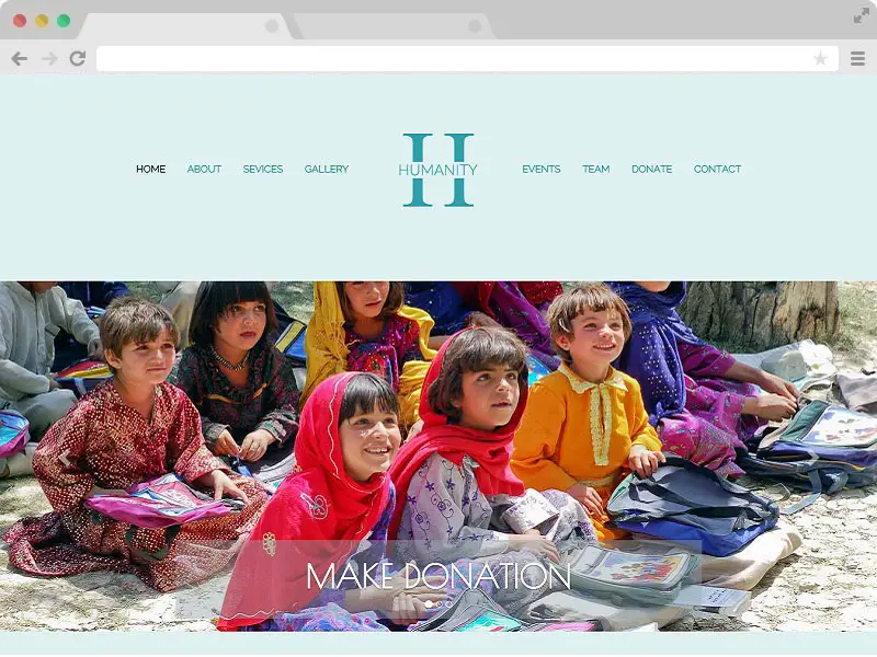 Humanity - Non Profit Charity Website Bootstrap Template with HTML5
