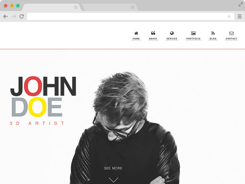 JohnDoe - A Responsive Free One Page Portfolio Website template