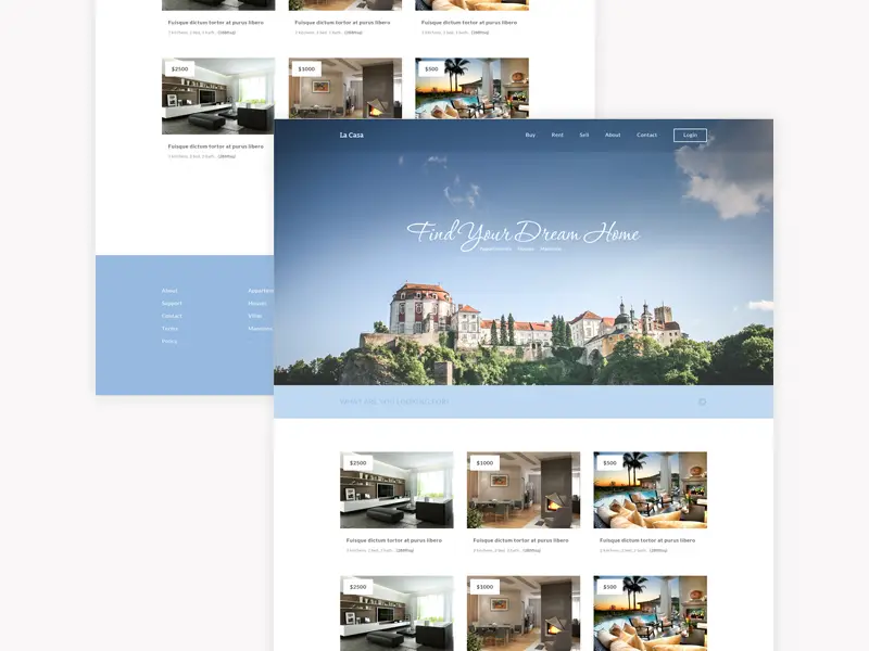 La Casa - free fully responsive Html5 and Css3 Real Estate Home Page Template