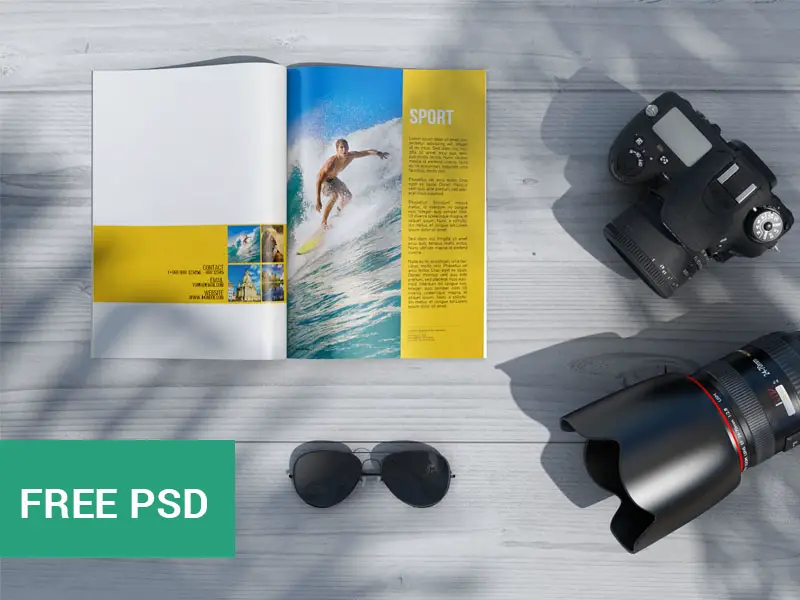 Magazine Mockup PSD