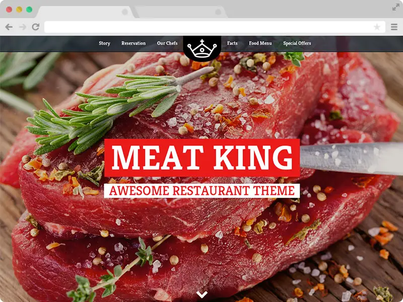 Meatking - A Restaurant Website Design Template