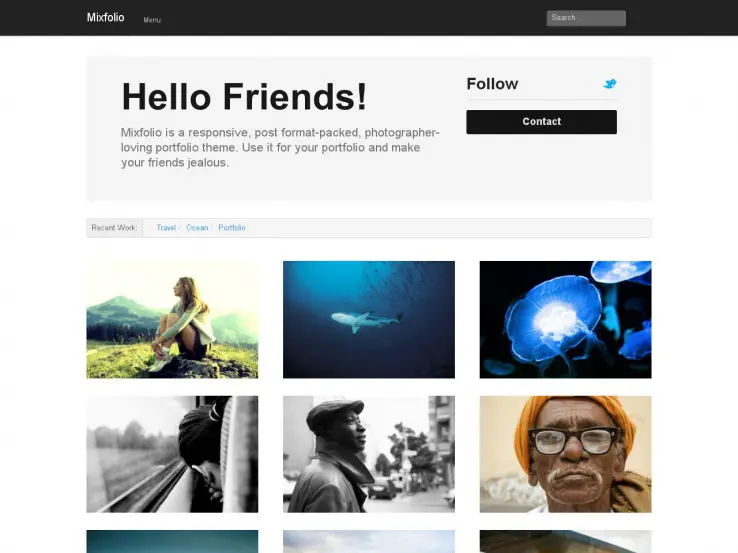 Mixfolio WordPress Portfolio Theme