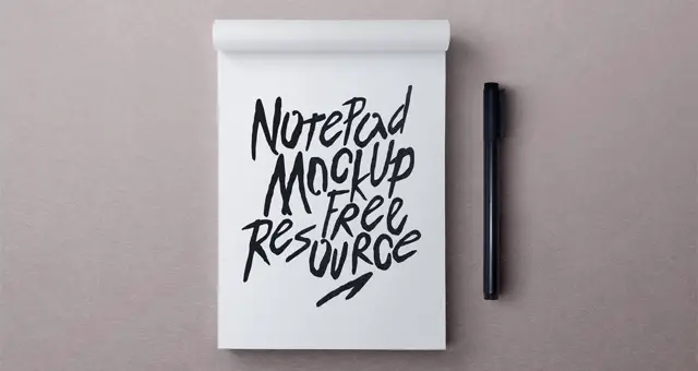 Notepad Mockup