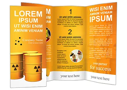 Nuclear Waste Brochure Template