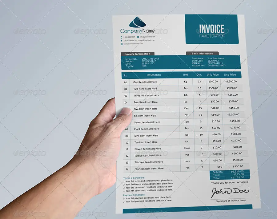 Offer and Packing and Invoice Template Vol.1
