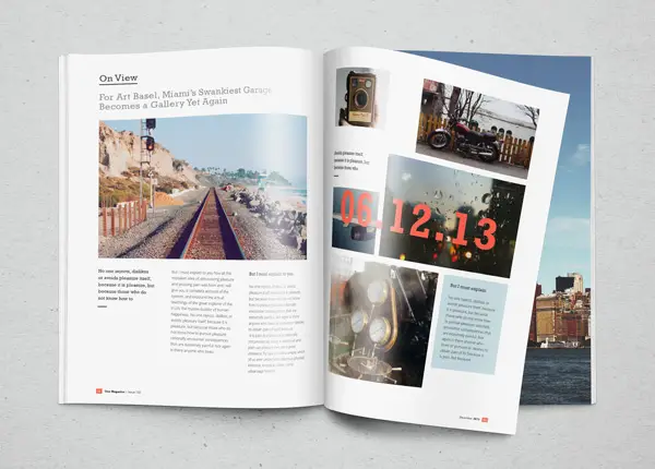 Photorealistic Magazine MockUp PSD