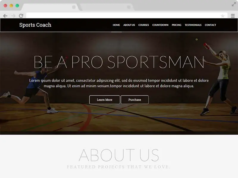 Sports Coach - A Free Coaching Website HTML5 Template