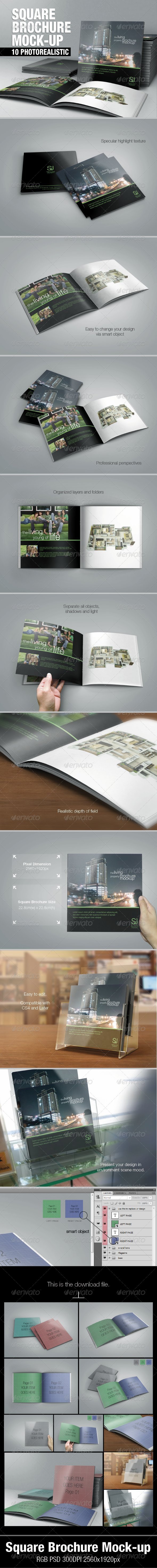 Square Brochure Mock-up