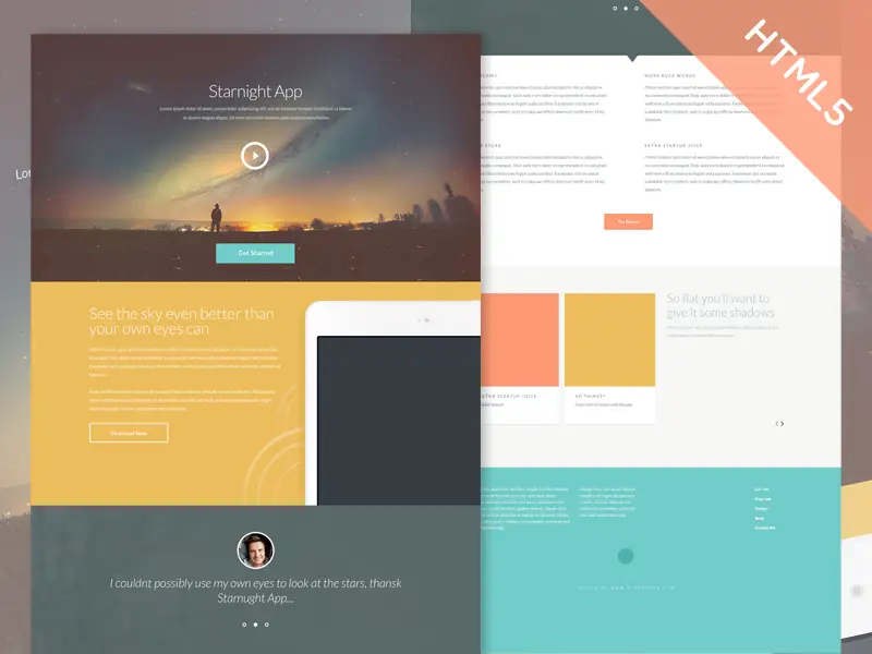 Starnight - Free HTML5 and CSS3 Multipurpose Website Template