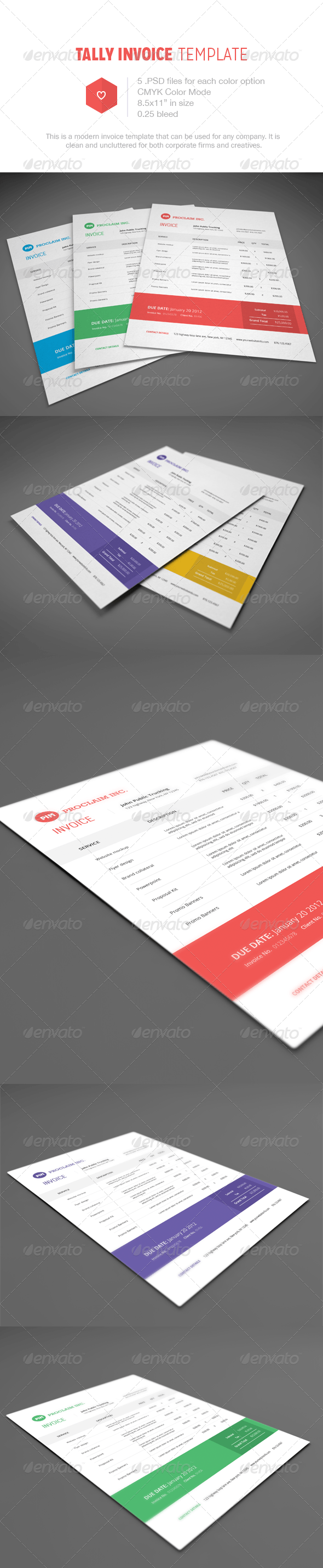 Tally Invoice Template