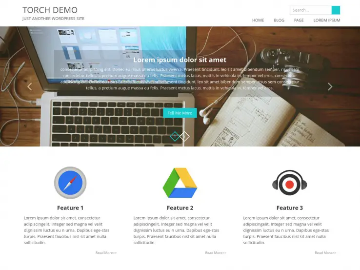 Torch WordPress Portfolio Theme