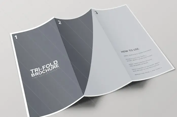 Tri Fold Brochure Mockup Template