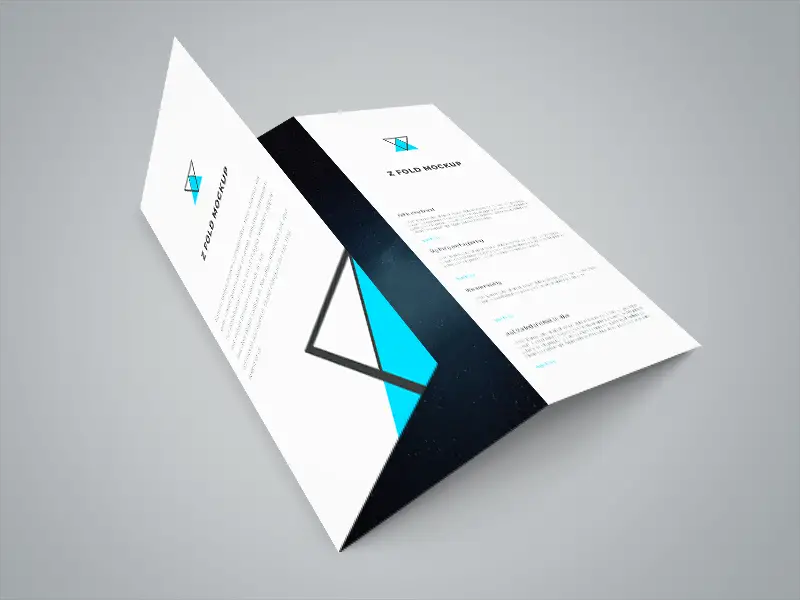 Tri-Fold Brochure PSD Mockup