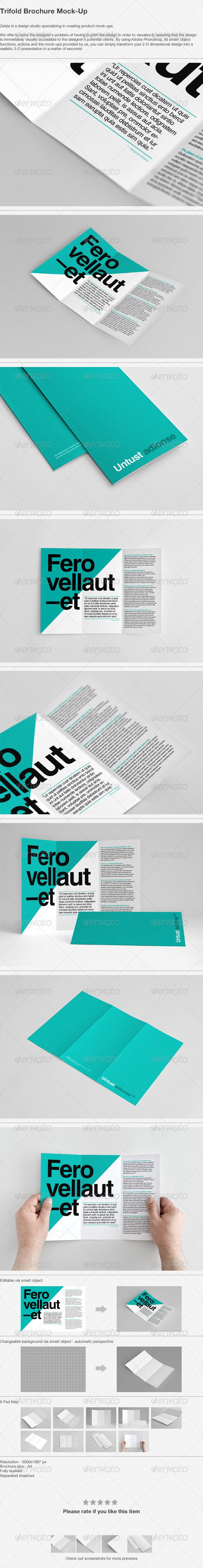 Trifold Brochure Mock-Up