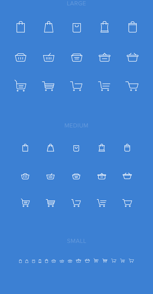 Vector Shopping Cart Icons Set - Free Download