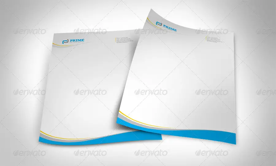 8 Corporate Letterhead With MS Word Doc