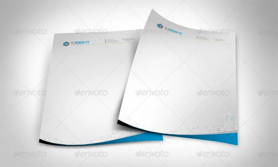 8 Corporate Letterhead With MS Word Doc
