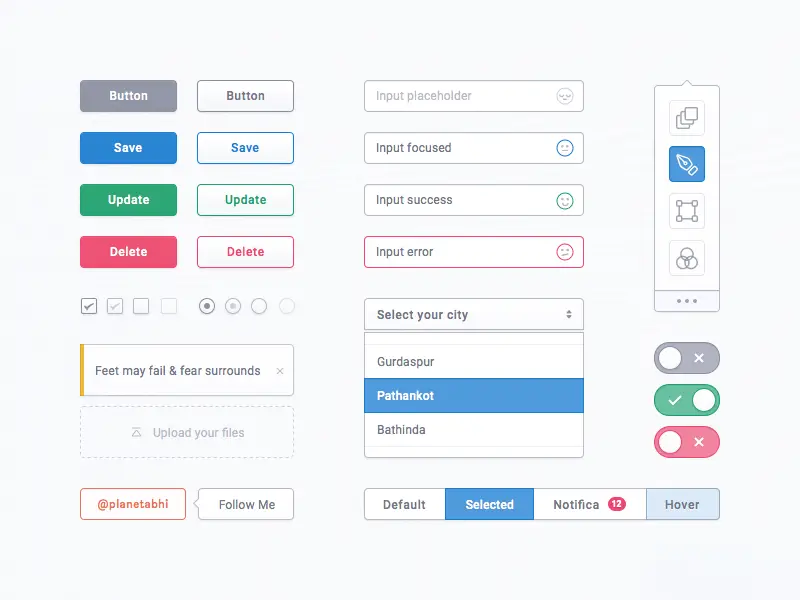 A Fun UI Kit Sketch