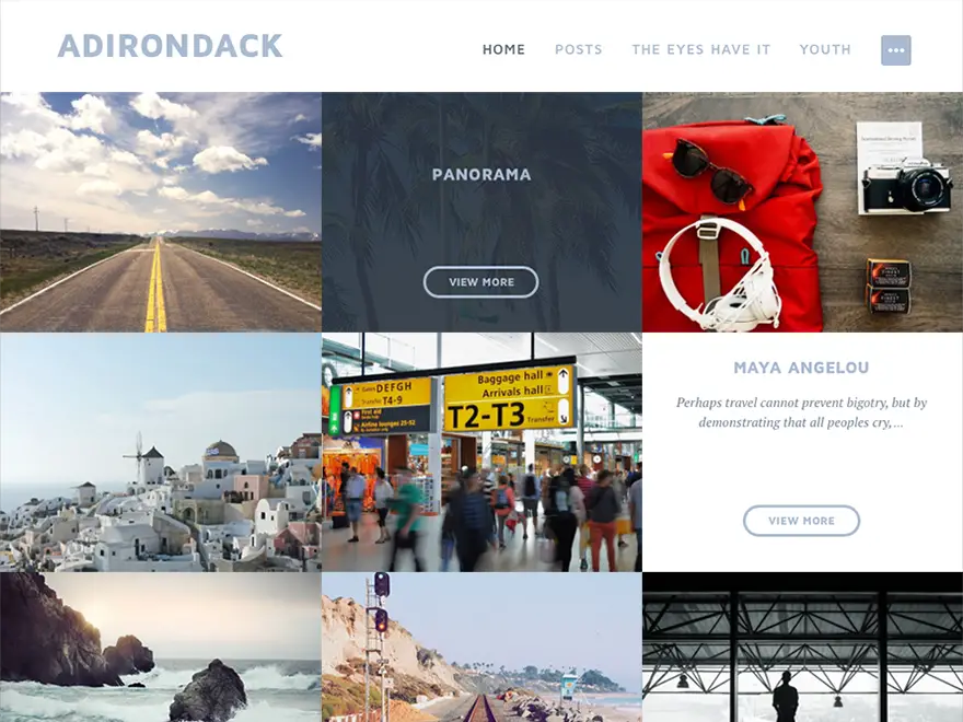 Adirondack WordPress Photography Theme