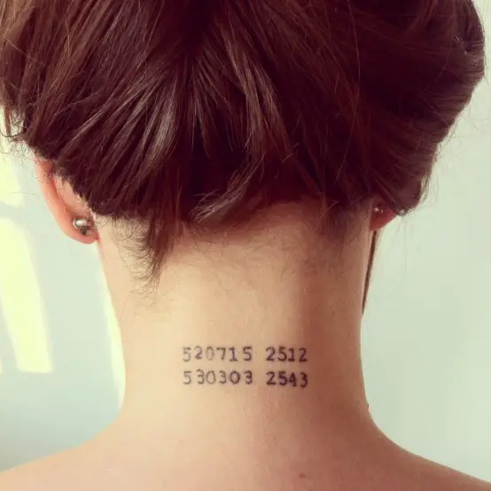 Back of Neck Tattoos