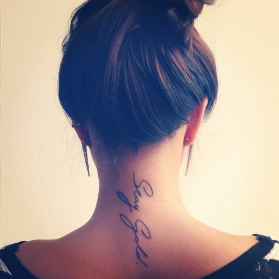 Back of Neck Tattoos