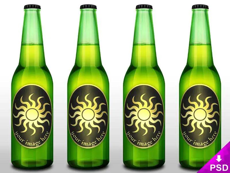 Beer Bottle Design Mockup